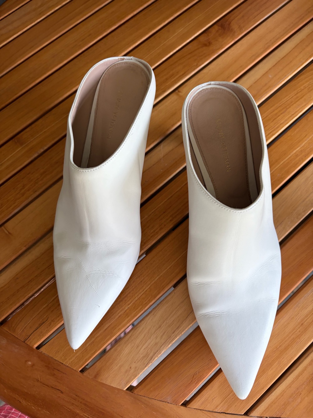 Leather Stuart Weitzman Mira Mules Size 9